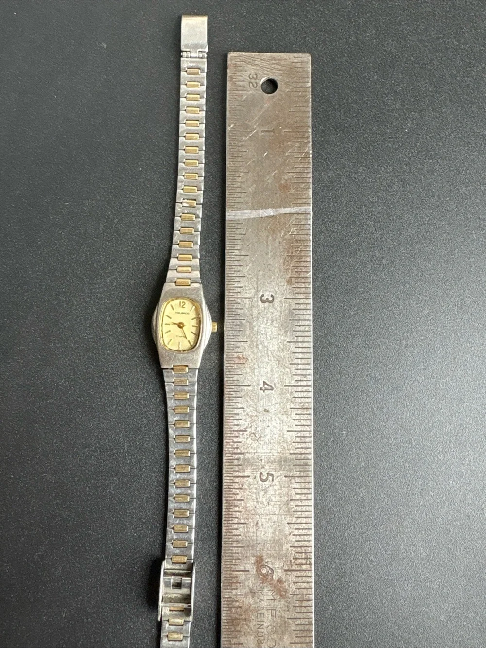 Helbros‎ Two-Tone Women's Quartz Watch - Gold Dial